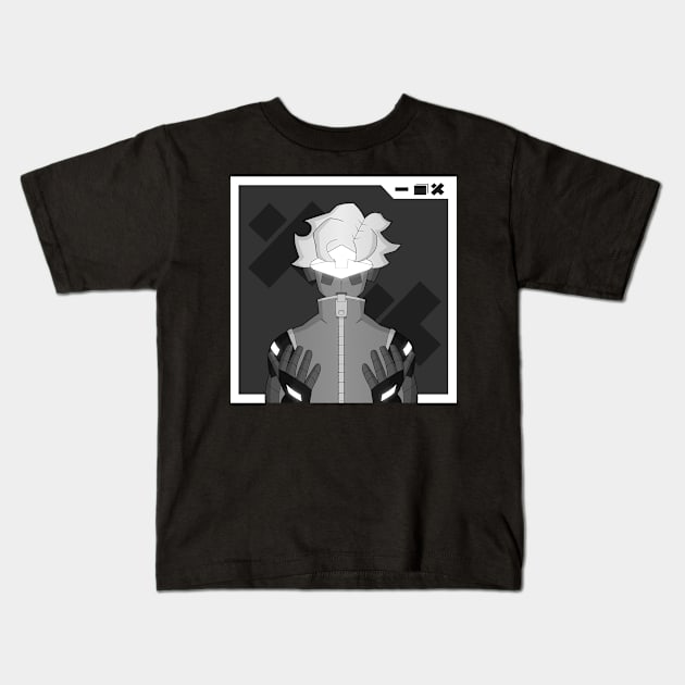 swordsman Kids T-Shirt by Atzon